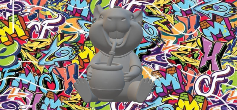 Compagno di bevute capibara Modello di stampa 3D .c4d .max .obj .3ds .fbx .stl .blend