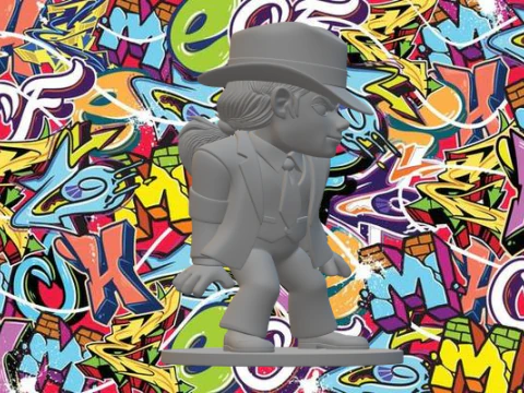 Майкл Джексон - Гладкий преступник 3D Принт Модель