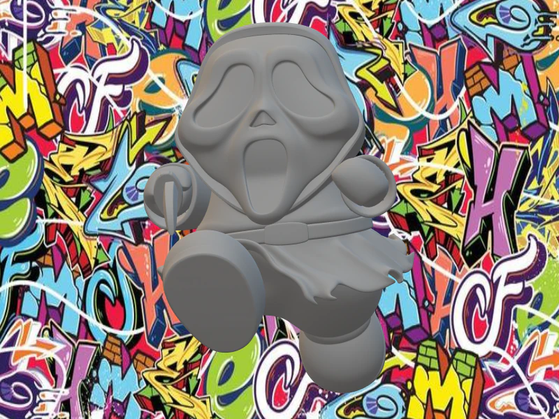 Scream 3D Print Model .c4d .max .obj .3ds .fbx .stl .blend 