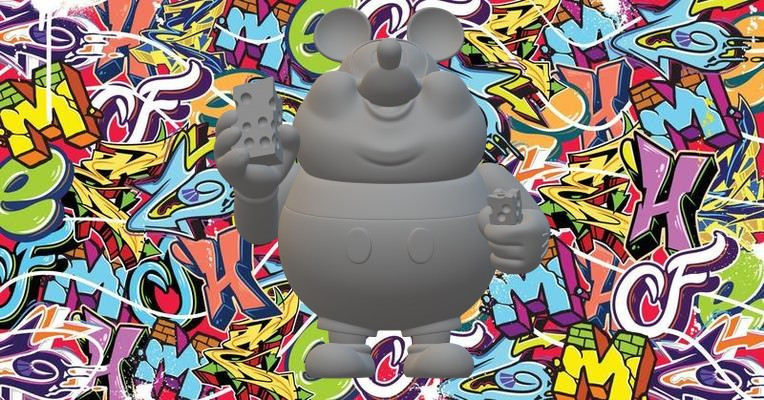 胖米奇 3D 打印模型 .c4d .max .obj .3ds .fbx .stl .blend 