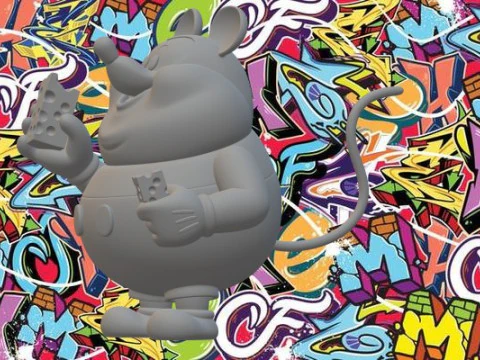 Topolino grasso Modello di stampa 3D