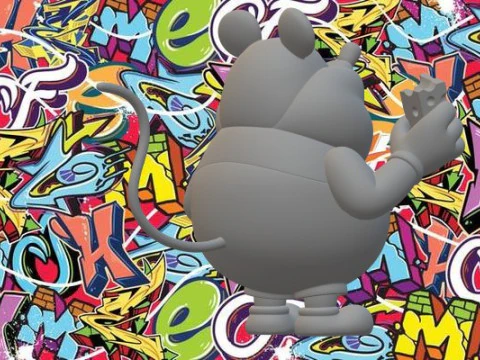 Topolino grasso Modello di stampa 3D