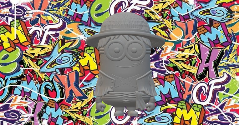 ミニオンワンピース 3Dプリントモデル .c4d .max .obj .3ds .fbx .stl .blend