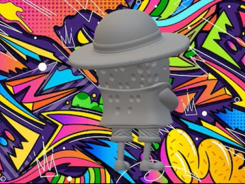 SpongeBob uit één stuk 3D printmodel