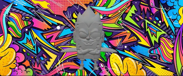 Dbz SpongeBob 3D Print Model .c4d .max .obj .3ds .fbx .stl .blend 