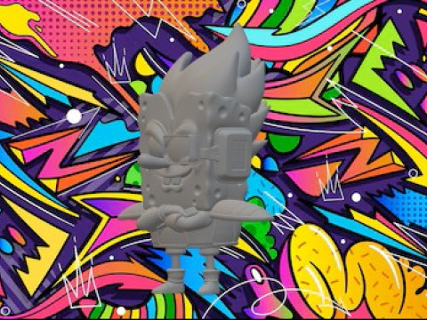 Дбз Губка Боб 3D Принт Модель