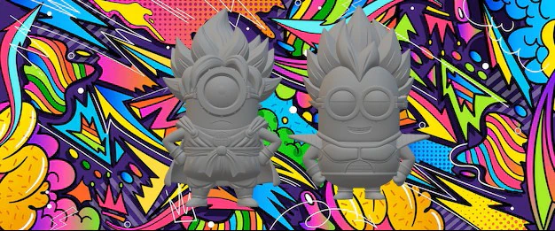 Dbz minion 3D Print Model .c4d .max .obj .3ds .fbx .stl .blend 