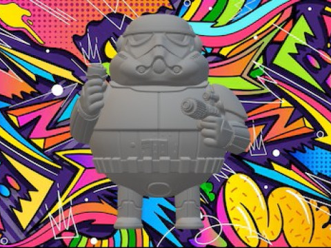 Dikke trooper 3D printmodel