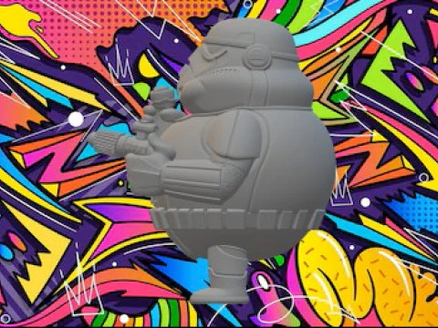 ファットトルーパー 3Dプリントモデル