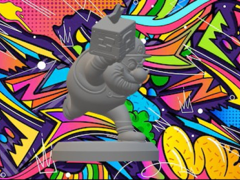 Eski Mario 3D Baskı Modeli