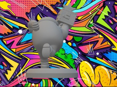 viejo mario Modelo de impresión 3D