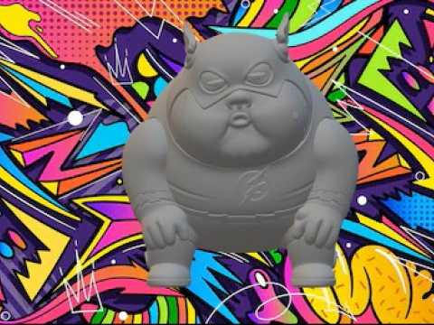 flash gordo Modelo de impresión 3D