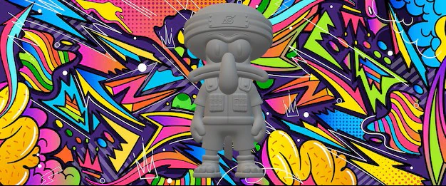Squidward Tentacles 3D Print Model .c4d .max .obj .3ds .fbx .stl .blend 