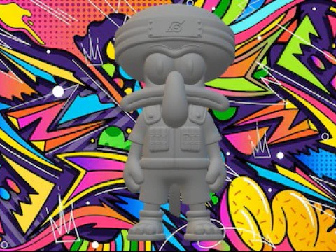 Tent&aacute;culos de Calamardo Modelo de impresión 3D