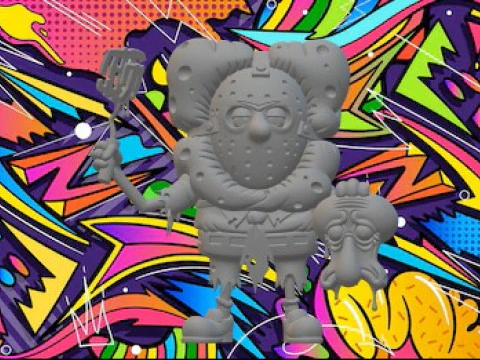 bob esponja halloween Modelo de impresión 3D