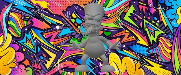 बार्ट 3D प्रिंट मॉडल .c4d .max .obj .3ds .fbx .stl .blend