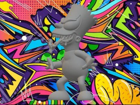 बार्ट 3D प्रिंट मॉडल