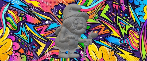 Stara Smerfetka Model do druku 3D .c4d .max .obj .3ds .fbx .stl .blend 