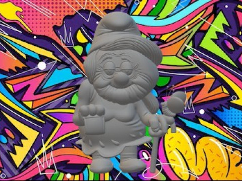 Stara Smerfetka Model do druku 3D