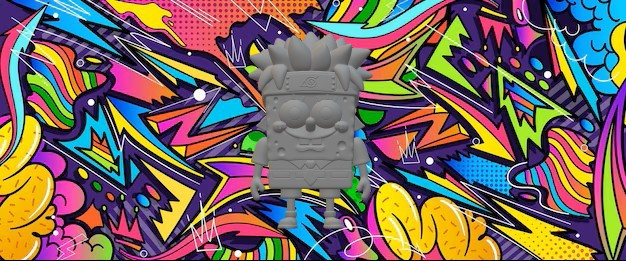 SpongeBob Naruto Model Cetak 3D .c4d .max .obj .3ds .fbx .stl .blend