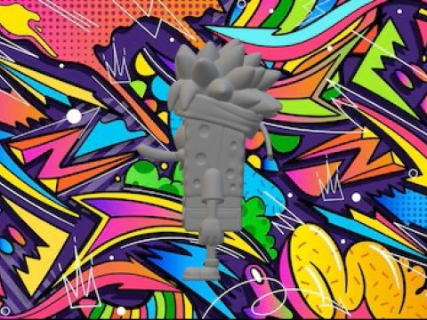 SpongeBob Naruto Model Cetak 3D
