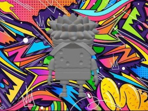 SpongeBob Naruto Model Cetak 3D