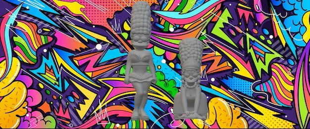Marge simpsons 3D Print Model .c4d .max .obj .3ds .fbx .stl .blend