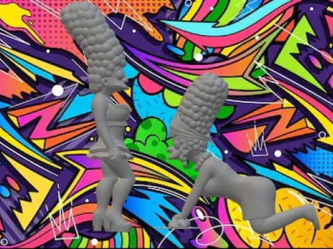 Marge simpsons 3D Print Model