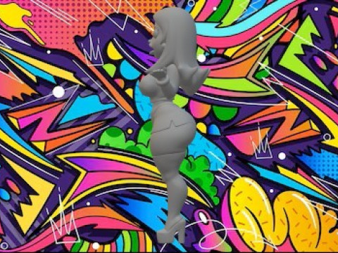 フランシーヌ アメリカ人のお父さん 3Dプリントモデル