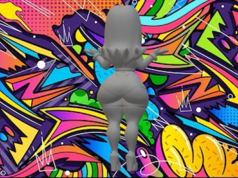 フランシーヌ アメリカ人のお父さん 3Dプリントモデル