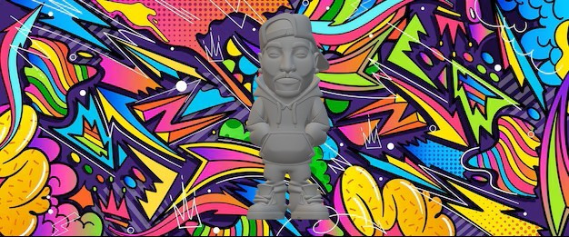 ラッパー 3Dプリントモデル .c4d .max .obj .3ds .fbx .stl .blend