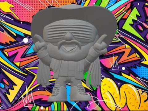 WWE माचो मैन 3D प्रिंट मॉडल