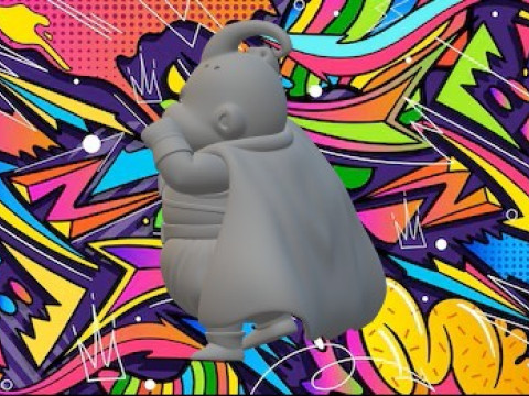 魔人ブー 3Dプリントモデル