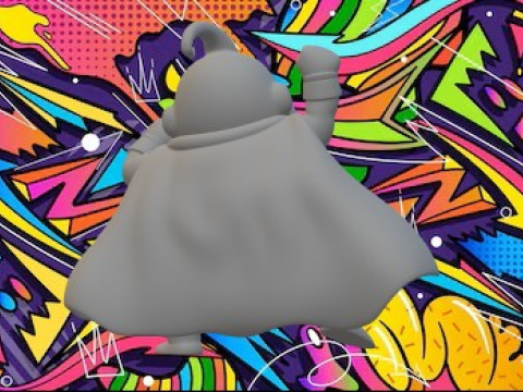 魔人ブー 3Dプリントモデル