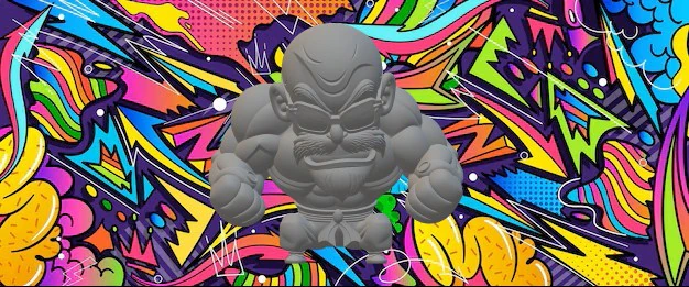 Mestre Kame 3D Print Model .c4d .max .obj .3ds .fbx .stl .blend