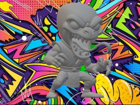 Рептилия мк 3D Принт Модель