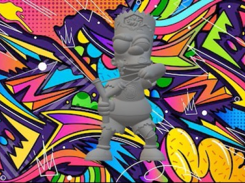 Bart Simpson Halloween Modèles 3D en vedette