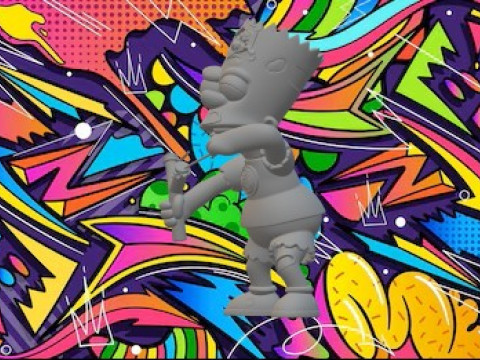 Bart Simpson Halloween Modelo de impresión 3D