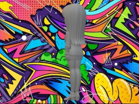 Gwen Ling, amerykański tata Model do druku 3D