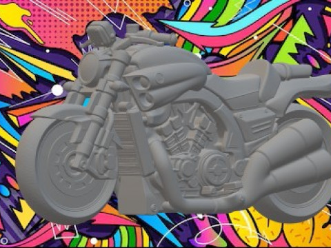 Ямаха кастом 1-18 3D Принт Модель