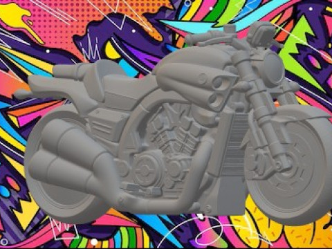 Ямаха кастом 1-18 3D Принт Модель