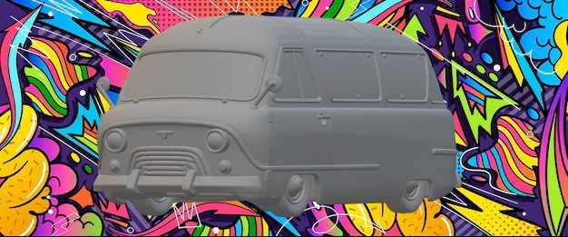 Urss van 3D Print Model .c4d .max .obj .3ds .fbx .stl .blend