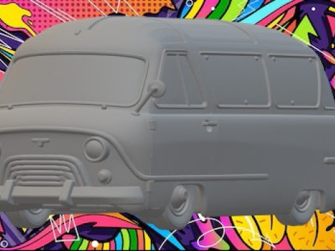 Urs busje 3D printmodel