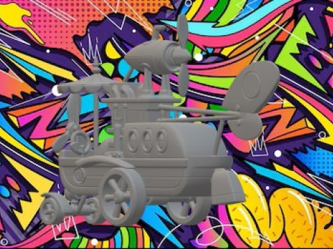 특허 출원 중 Wacky Races 3D 프린트 모델