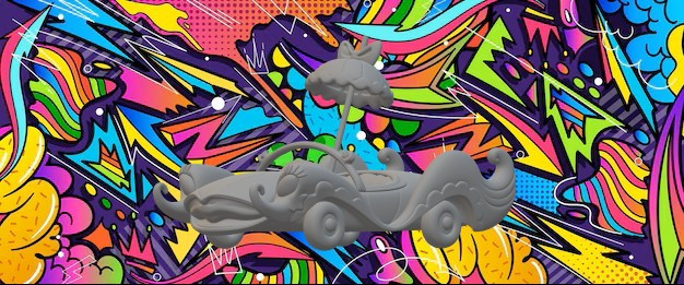 紧凑型小猫咪古怪竞赛 3D 打印模型 .c4d .max .obj .3ds .fbx .stl .blend