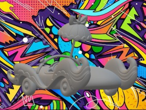 Compact Pussycat Wacky Races 3D Print Model