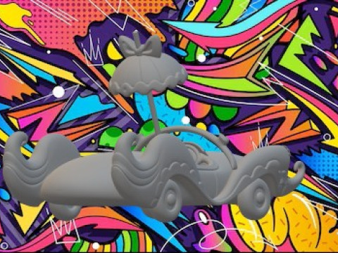 Compact Pussycat Wacky Races 3D Print Model