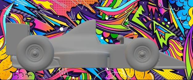 F1 ferrari 1990s 3D Print Model .c4d .max .obj .3ds .fbx .stl .blend