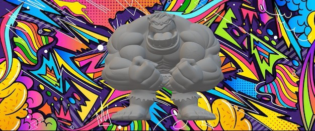 浩克 3D 打印模型 .c4d .max .obj .3ds .fbx .stl .blend