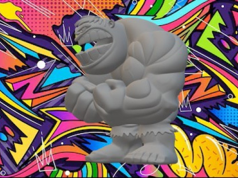 浩克 3D 打印模型